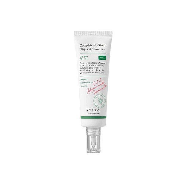 Axis-Y Complete No-Stress Physical Sunscreen 50ml - Kbazar Korean Cosmetics Store