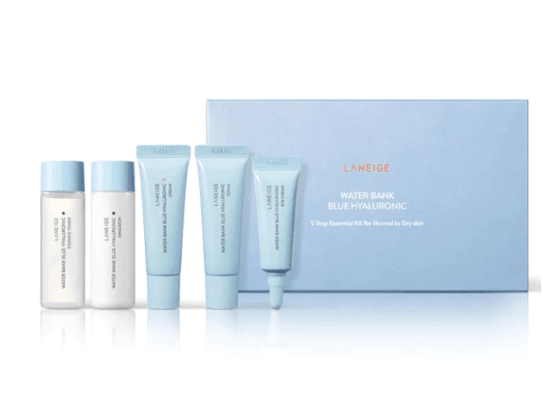 LANEIGE Water Bank Blue Hyaluronic Essential Kit 5 Pcs - Kbazar - Korean Cosmetics Store