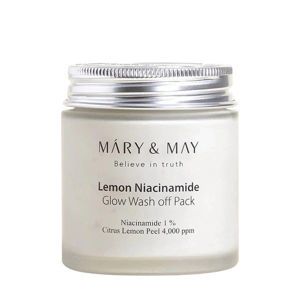 Mary & May Lemon Niacinamide Glow Wash Off Pack 125g - Kbazar - Korean Cosmetics Store