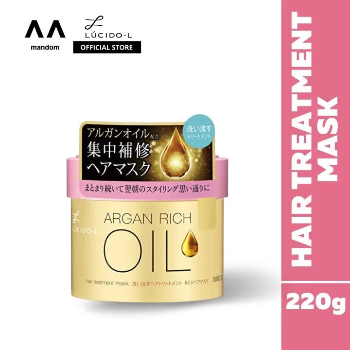 Lucido-L Argan Rich Oil Hair Treatment Mask 220g - Kbazar - Korean Cosmetics Store