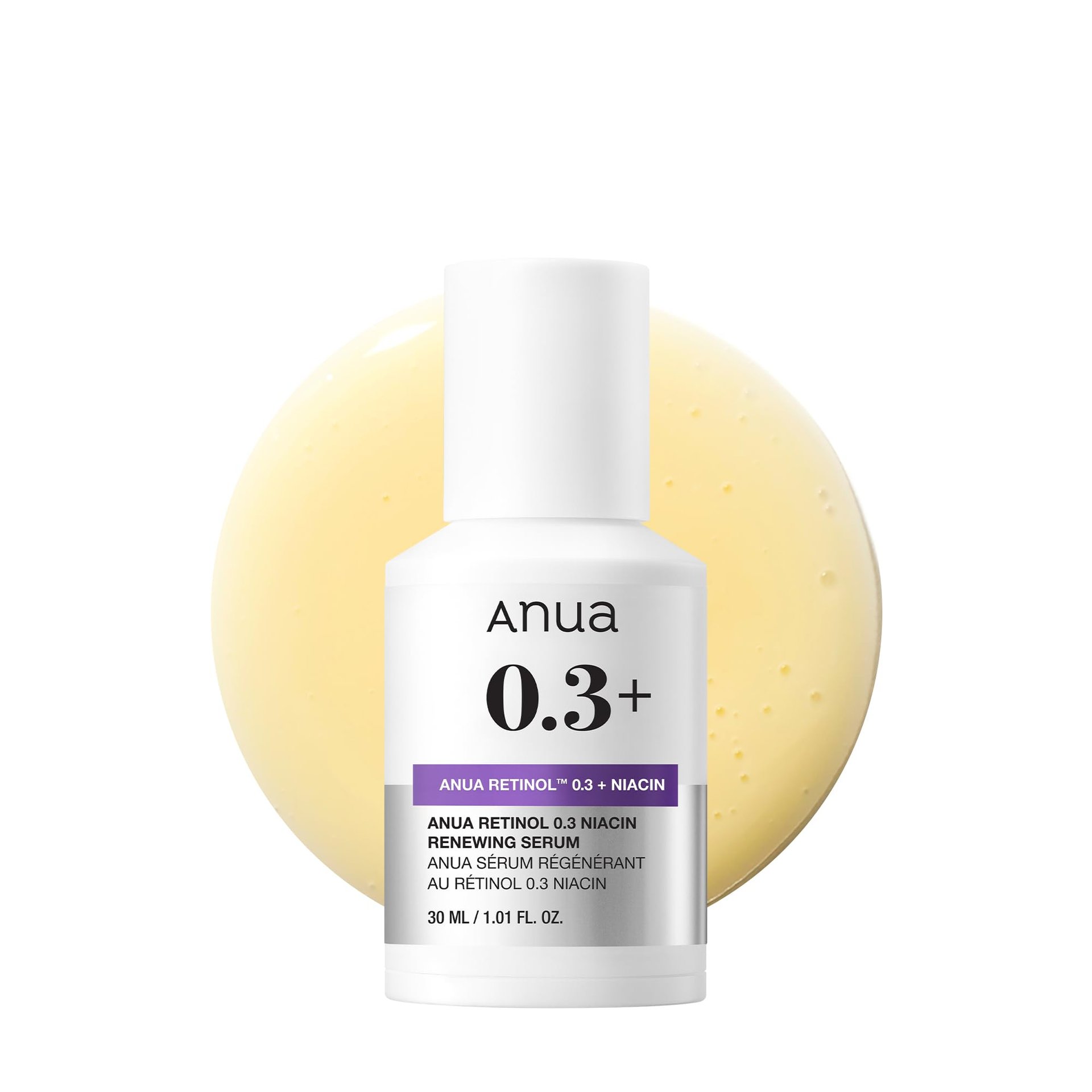 Anua Retinol 0.3% + Niacin Renewing Serum 30ml - Kbazar - Korean Cosmetics Store