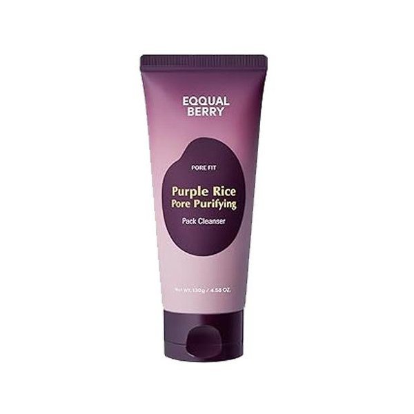 EQQUALBERRY Purple Rice Pore Purifying Pack Cleanser 130g - Kbazar - Korean Cosmetics Store
