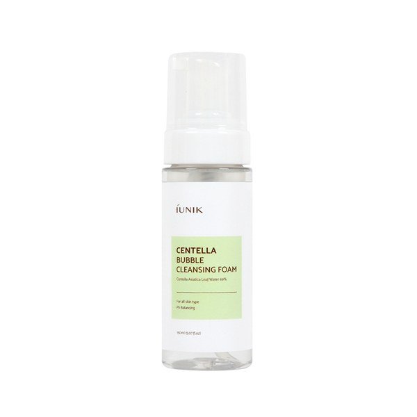 Iunik Centella Bubble Cleansing Foam 150ml - Kbazar - Korean Cosmetics Store