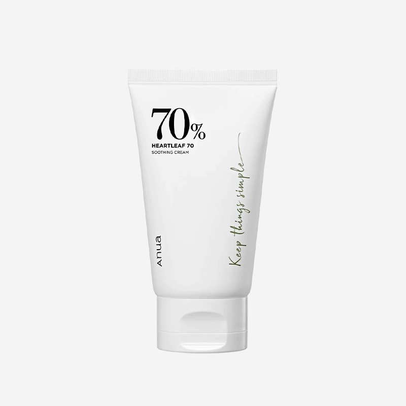 ANUA Heartleaf 70% Soothing Cream 100ml - Kbazar - Korean Cosmetics Store