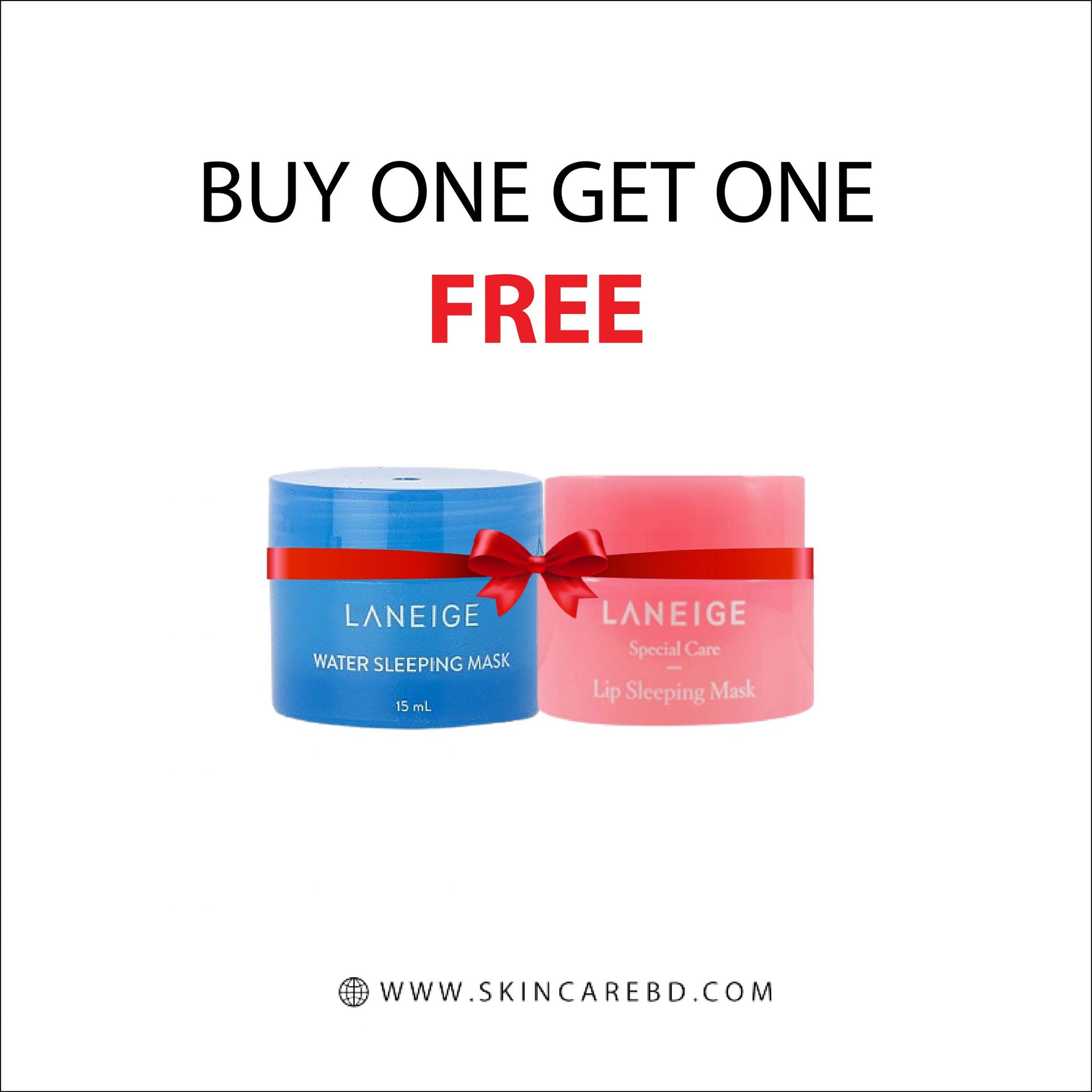 Laneige Water Sleeping Mask 15ml + Lip Sleeping Mask Mini berry 3g - Kbazar Korean Cosmetics Store