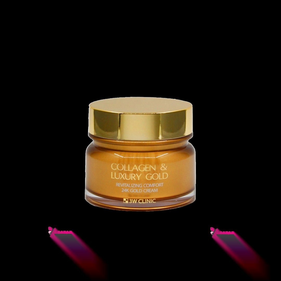 3w Clinic Collagen & Luxury Gold Revitalizing Comfort Gold Cream 100ml - Kbazar - Korean Cosmetics Store