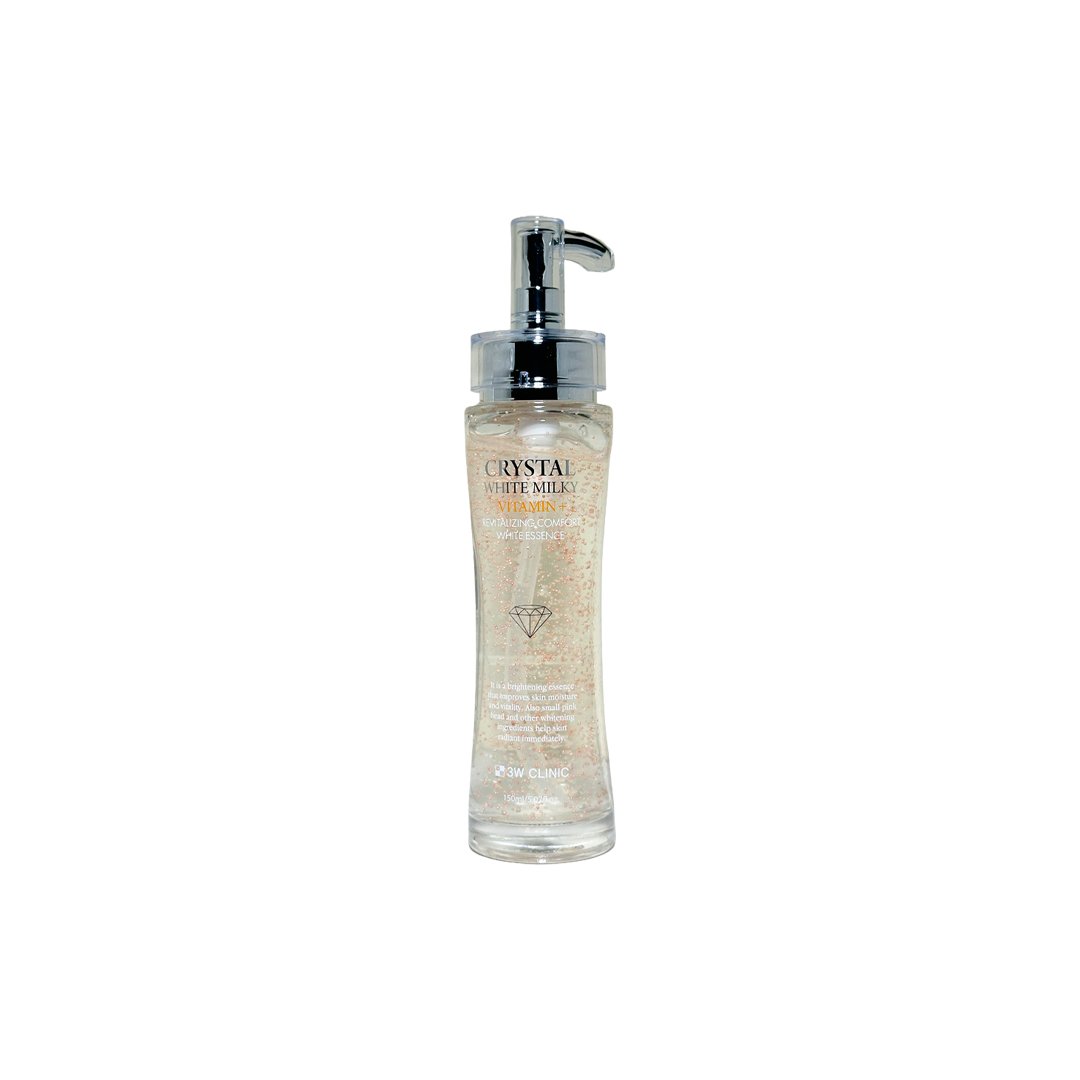 3W Clinic Crystal White Milky Essence Vitamin + 150ml - Kbazar - Korean Cosmetics Store