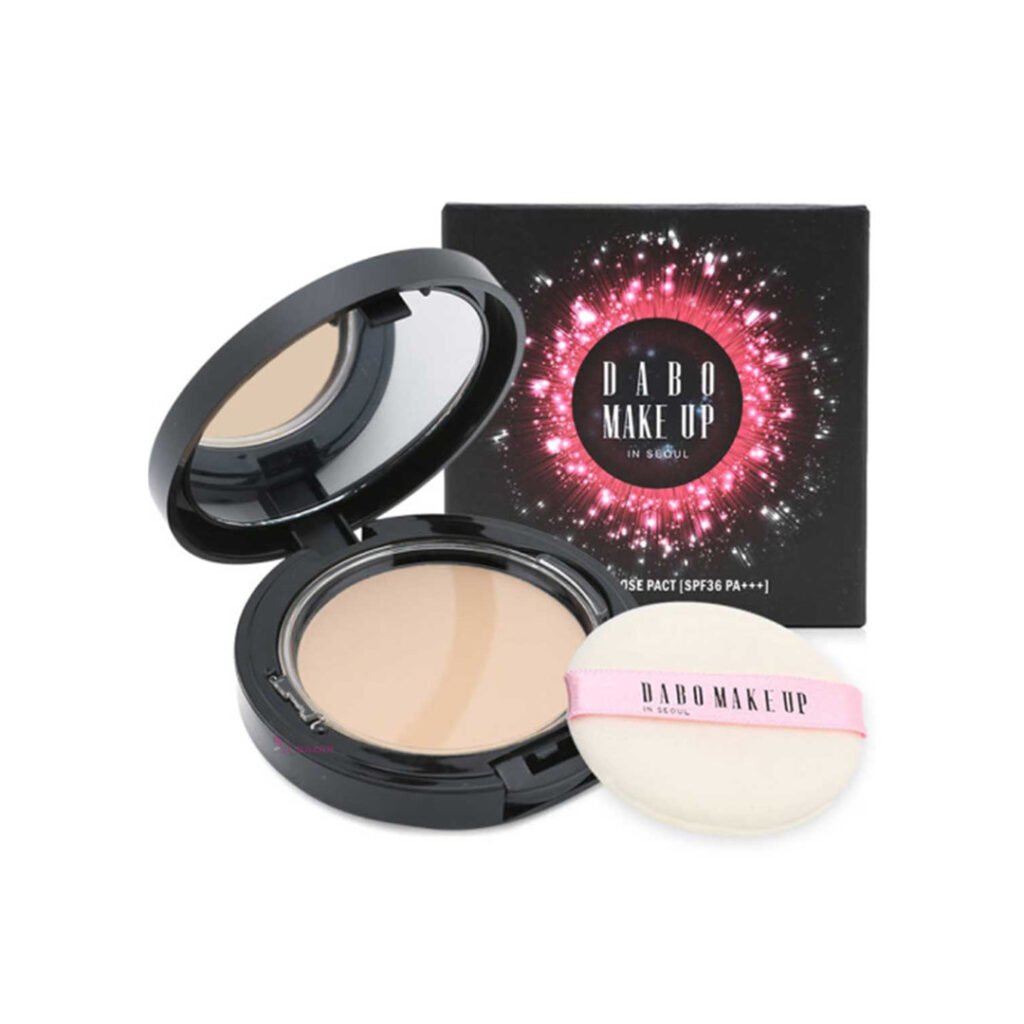 Dabo Make Up No Sebum Rose Pact SPF36 PA+++ 13 Light - Kbazar - Korean Cosmetics Store