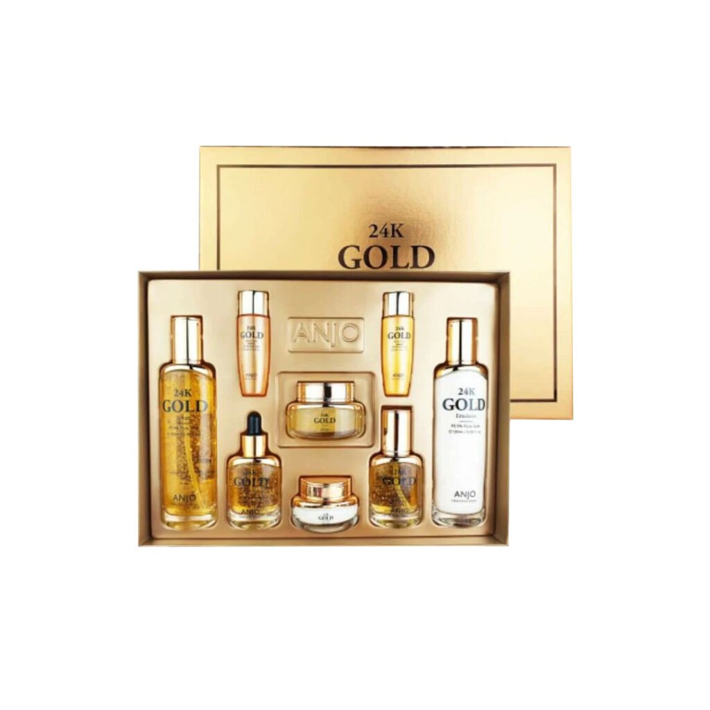 Anjo Professional 24K Gold Skin Care 6 Set - Kbazar Korean Cosmetics Store