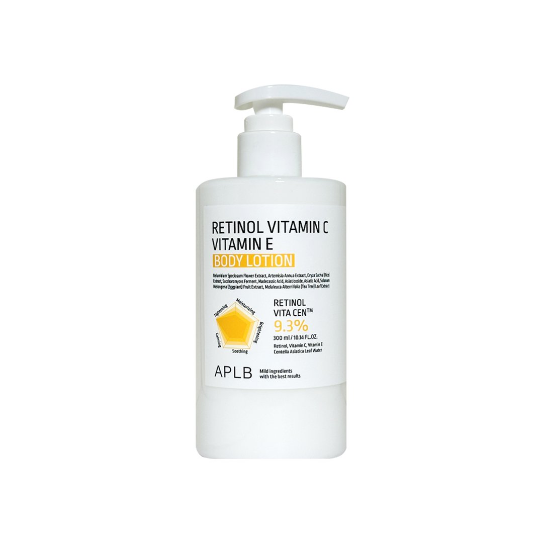 Aplb Retinol Vitamin C Vitamin E Body Lotion 300 ml - Kbazar Korean Cosmetics Store
