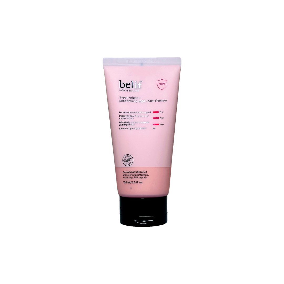 Belif Super Knights- Pore Firming Vegan Pack Cleanser 150 ml - Kbazar - Korean Cosmetics Store