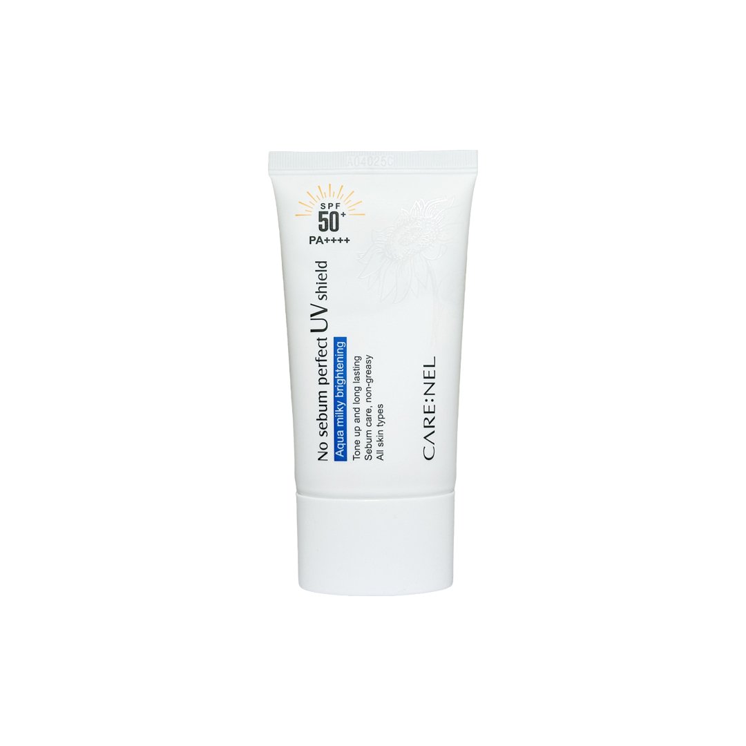 Care:nel No Sebum Perfect UV Shield SPF 50+ PA++++ 50 ml - Kbazar - Korean Cosmetics Store