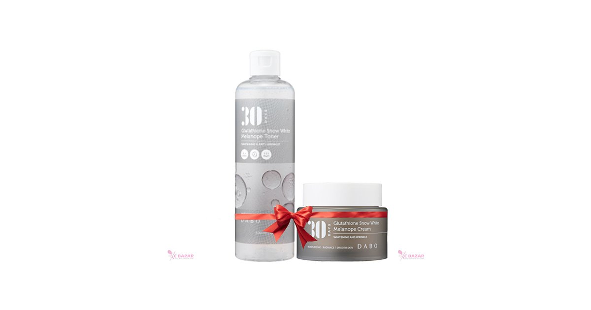 Dabo 30 Days Glutathione Snow White Melanope Toner 150ml & Cream – Combo toner, face mist or essence price in Bangladesh at Kbazar