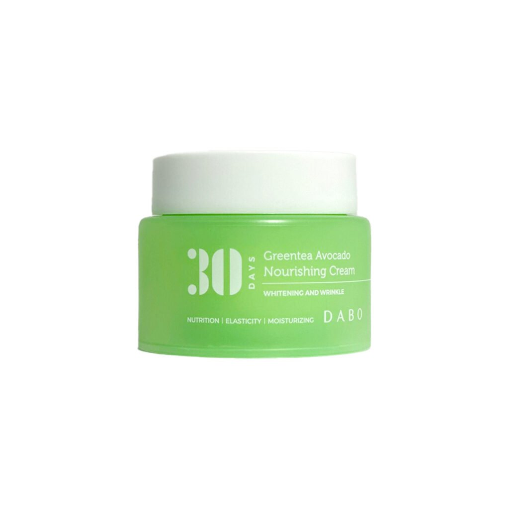 Dabo 30 Days Greentea Avocado Nourishing Cream 100 ml - Kbazar - Korean Cosmetics Store