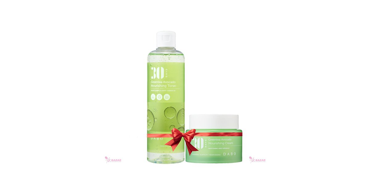 Dabo 30 Days Greentea Avocado Nourishing Toner 150ml & Cream – Combo toner, face mist or essence price in Bangladesh at Kbazar