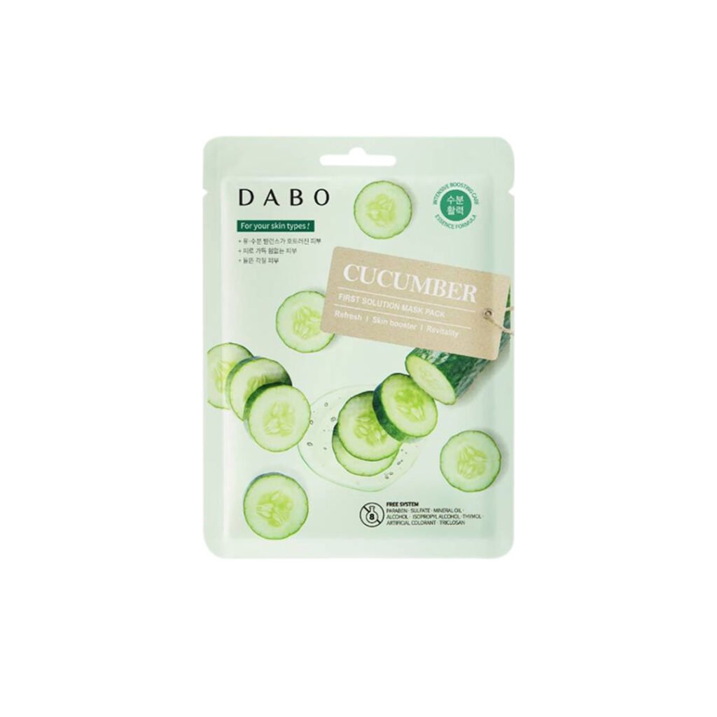 Dabo First Solution Mask Pack (Sheet Mask) – CUCUMBER - Kbazar Korean Cosmetics Store