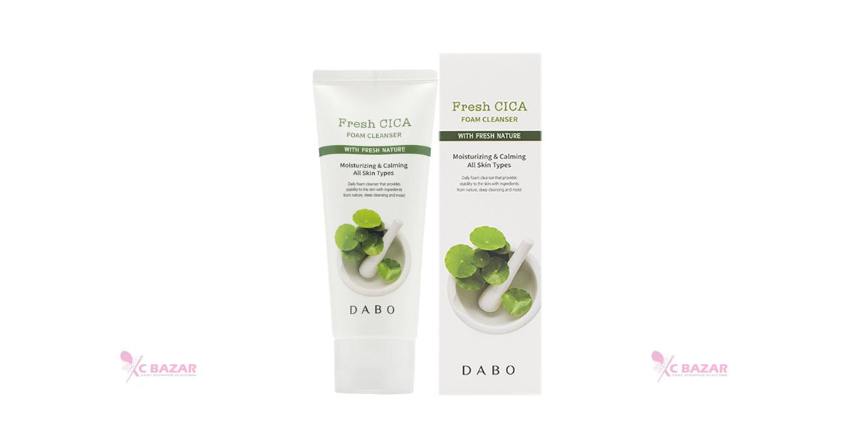 Dabo Fresh Cica Foam Cleanser 100 ml - Kbazar Korean Cosmetics Store