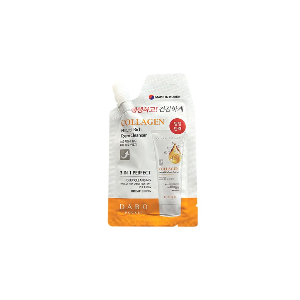 Dabo Natural Rich Foam Cleanser Collagen 20 ml face cleanser or face wash price in Bangladesh at Kbazar
