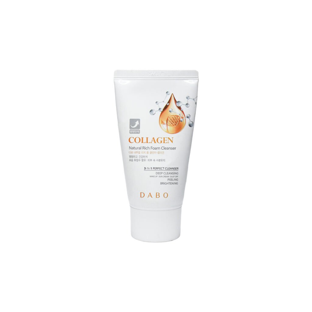 Dabo Natural Rich Foam Cleanser – Collagen 60 ml - Kbazar - Korean Cosmetics Store