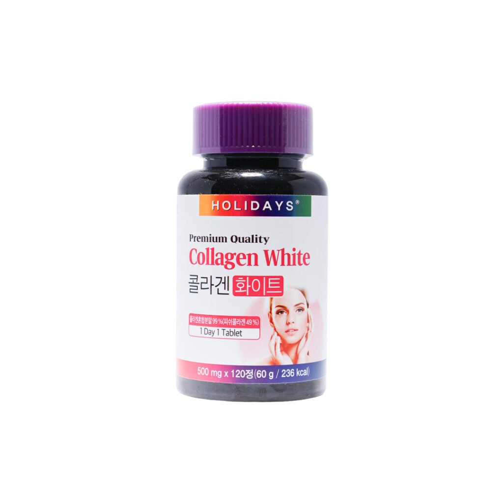 Holidays Premium Quality Collagen White Tablet 60 g - Kbazar - Korean Cosmetics Store