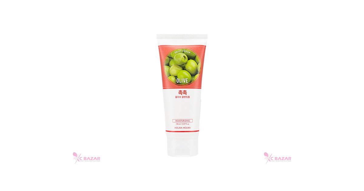 Holika Holika Daily Fresh Olive Cleansing Foam 150 ml - Kbazar - Korean Cosmetics Store