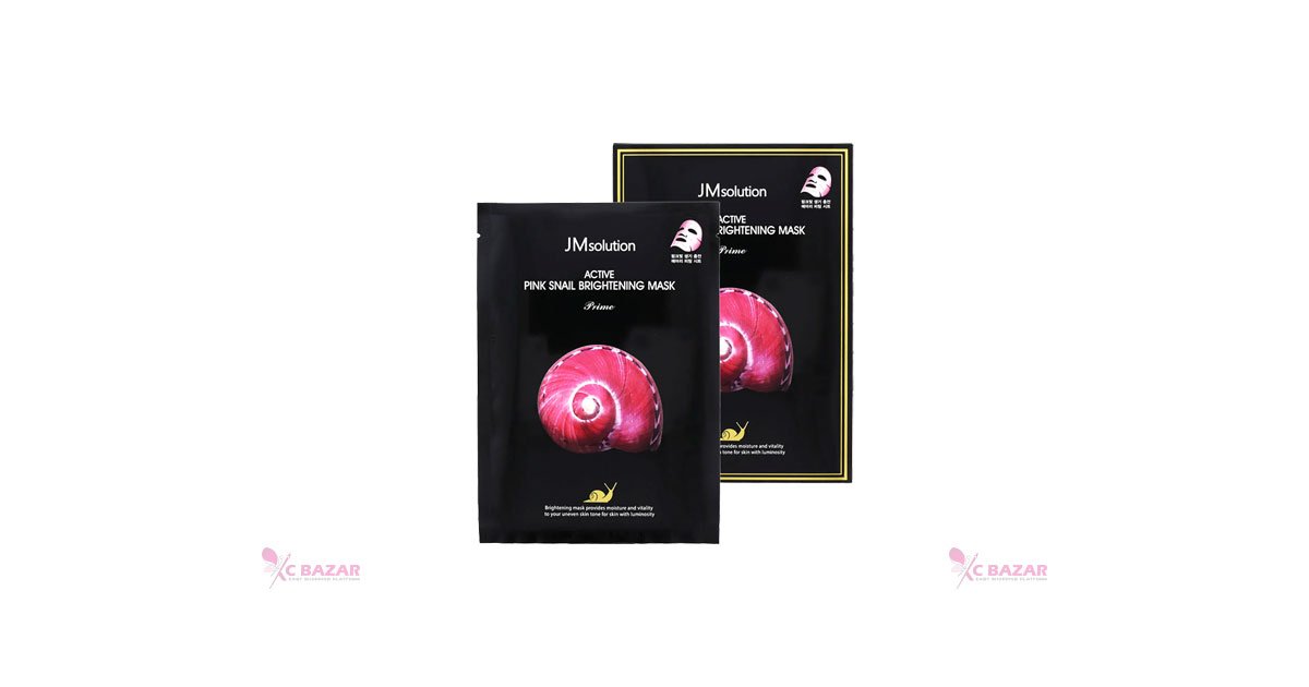 JMsolution Active Pink Snail Brightening Mask Prime 30 ml - Kbazar Korean Cosmetics Store