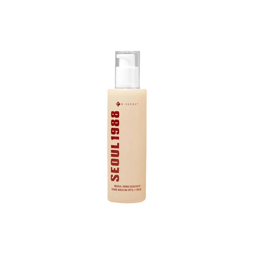 K-Secret Seoul 1988 Essence: Snail Mucin 97% + Rice 100 ml - Kbazar Korean Cosmetics Store