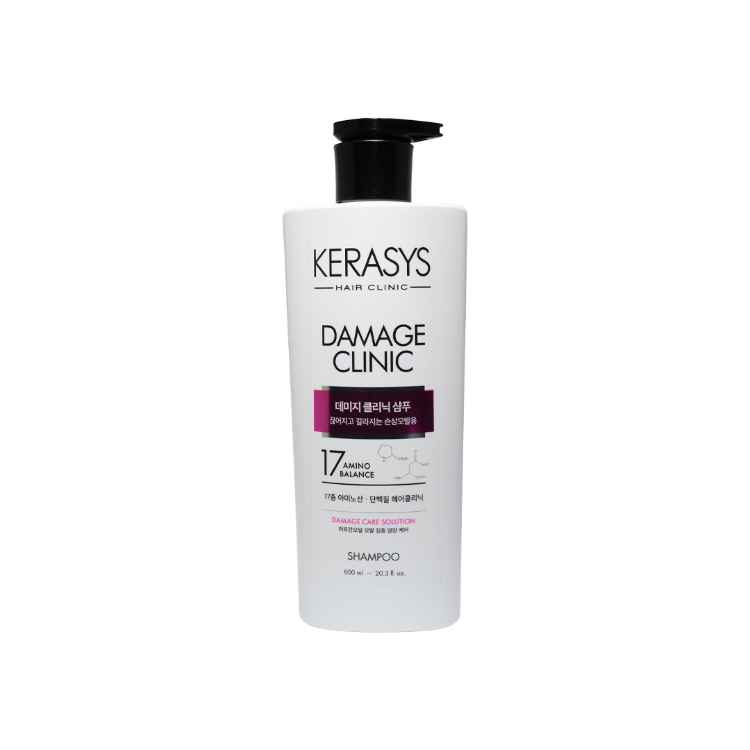 Kerasys Damage Clinic Protein Shampoo 600 ml - Kbazar Korean Cosmetics Store