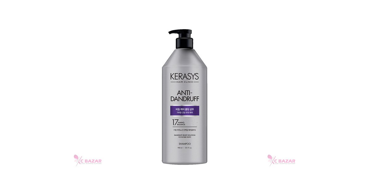 Kerasys Scalp Cooling Anti-Dandruff Protein Shampoo 600 ml - Kbazar Korean Cosmetics Store