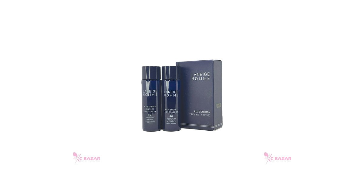 Laneige Homme Blue Energy Trial Kit (2 Item) - Kbazar - Korean Cosmetics Store