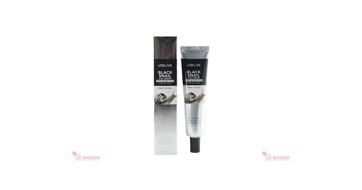 Lebelage Black Snail Eye Cream EX 40ML - Kbazar Korean Cosmetics Store
