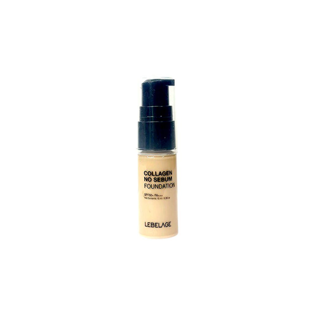 Lebelage Collagen No Sebum Foundation SPF50+ PA+++ 15 ml - Kbazar Korean Cosmetics Store