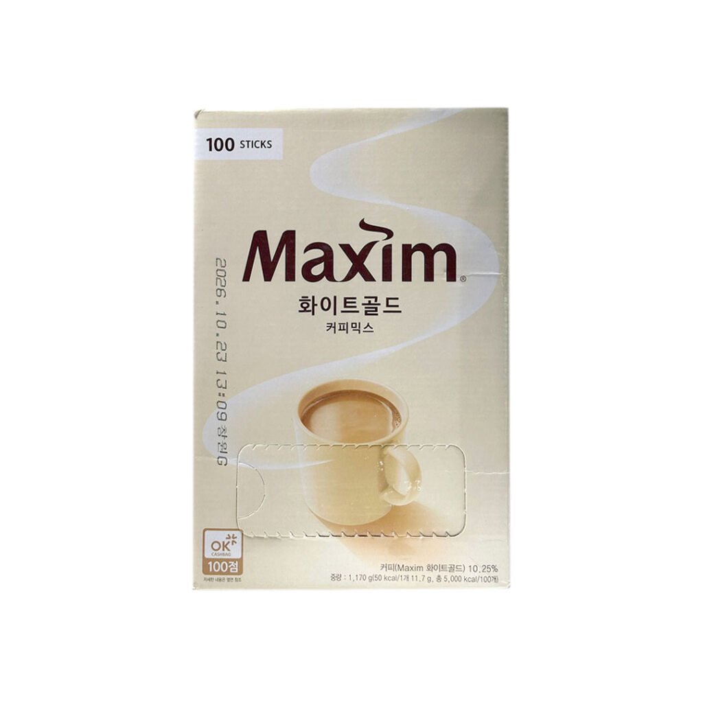 Maxim Maxim White Gold Coffee Mix 100 Sticks - Kbazar - Korean Cosmetics Store
