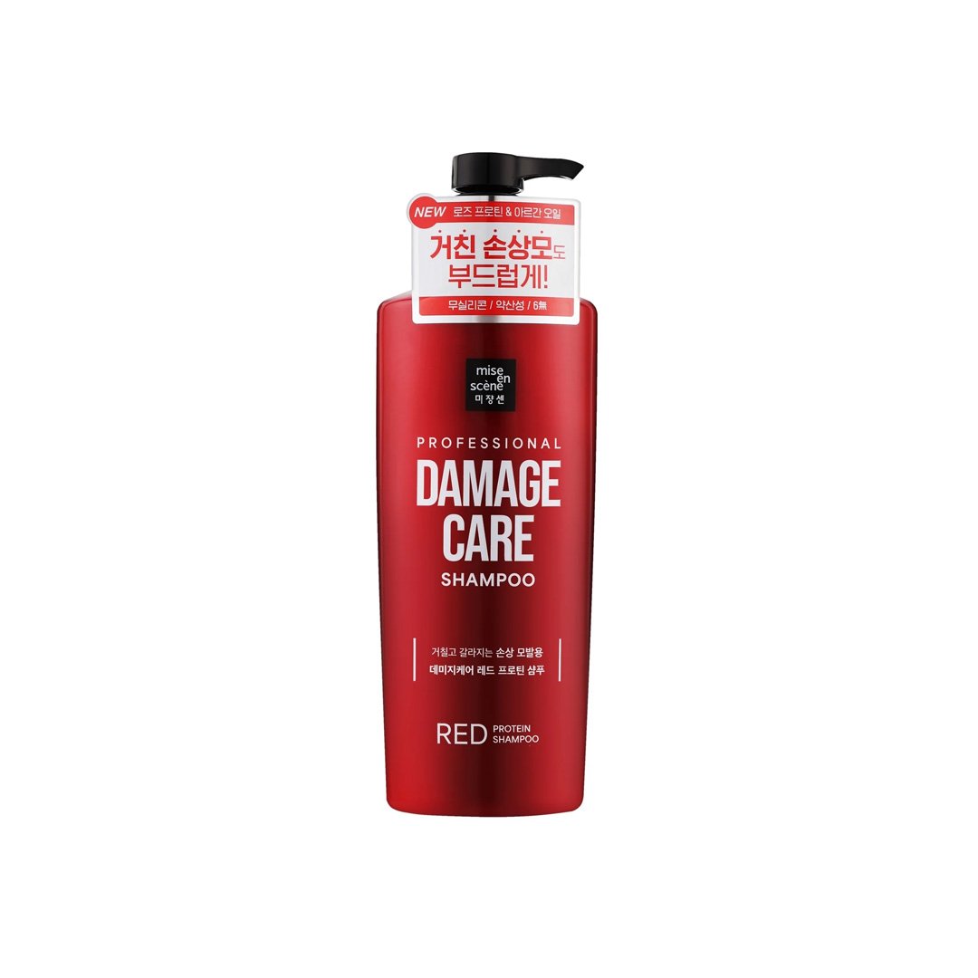 Mise En Scene Damage Care - Red Protein Shampoo 680 ml - Kbazar Korean Cosmetics Store