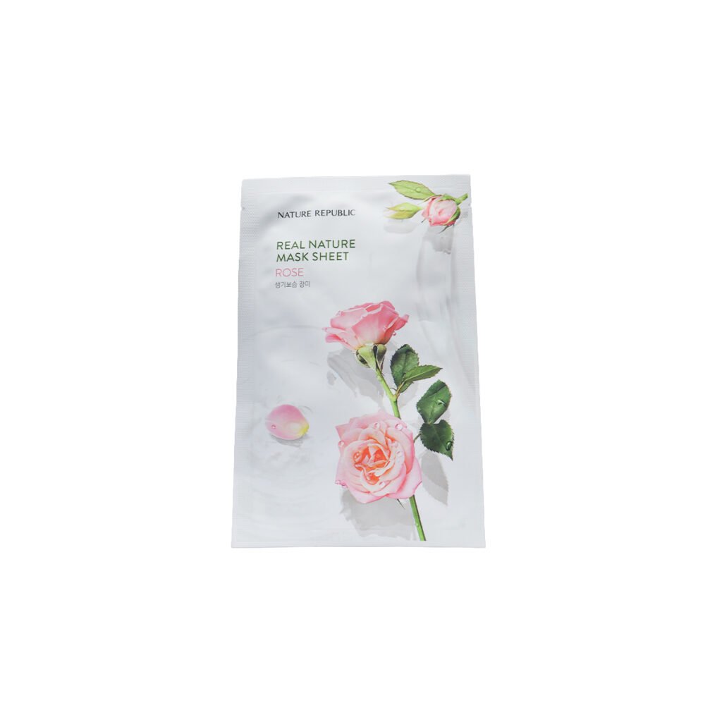 Nature Republic Real Nature Mask Sheet 23 ml – ROSE - Kbazar - Korean Cosmetics Store
