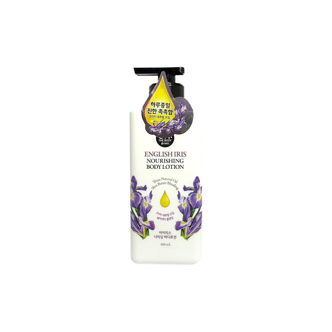 On the body English Iris Nourishing Body Lotion 400 ml - Kbazar Korean Cosmetics Store