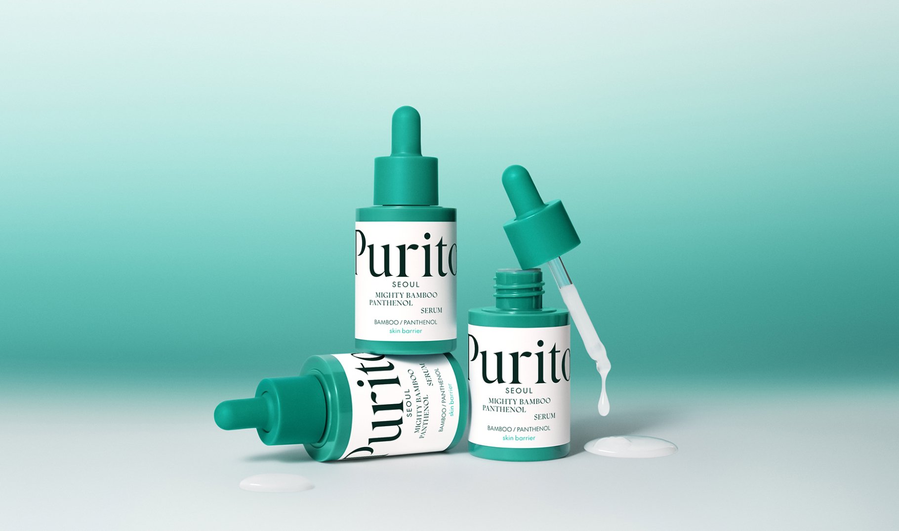 Purito Mighty Bamboo Panthenol Serum 30ml - Kbazar Korean Cosmetics Store
