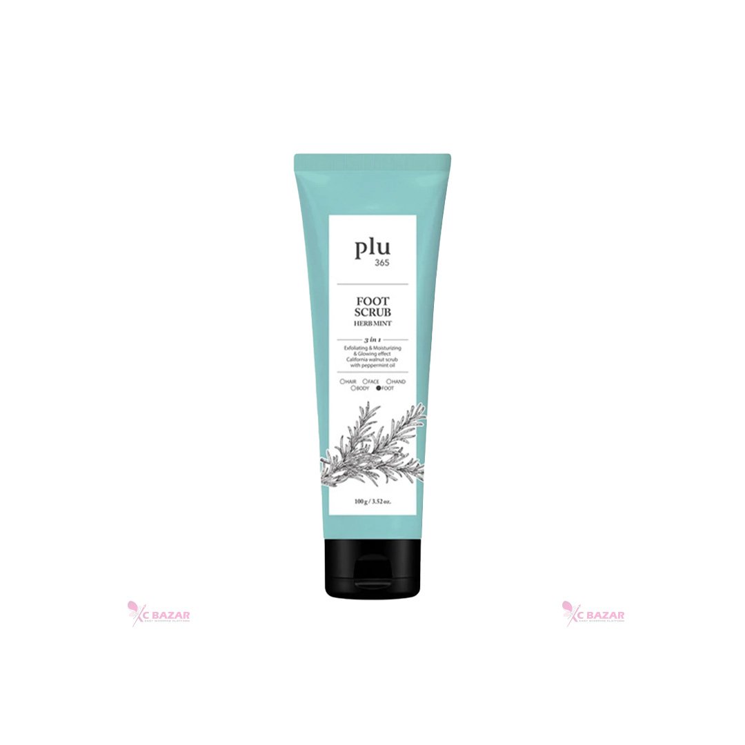 Plu 365 Foot Scrub Herb Mint 100 g - Kbazar - Korean Cosmetics Store