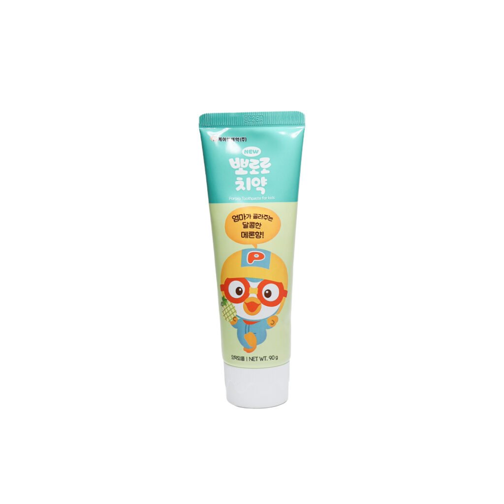 Pororo Toothpaste Fro Kids Miss Melon(Blue) 90g - Kbazar Korean Cosmetics Store