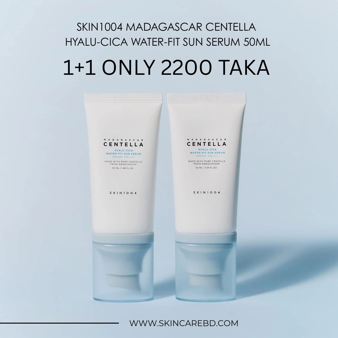 Skin1004 Madagascar Centella Hyalu-Cica Water-Fit Sun Serum 50ml 1+1 - Kbazar Korean Cosmetics Store