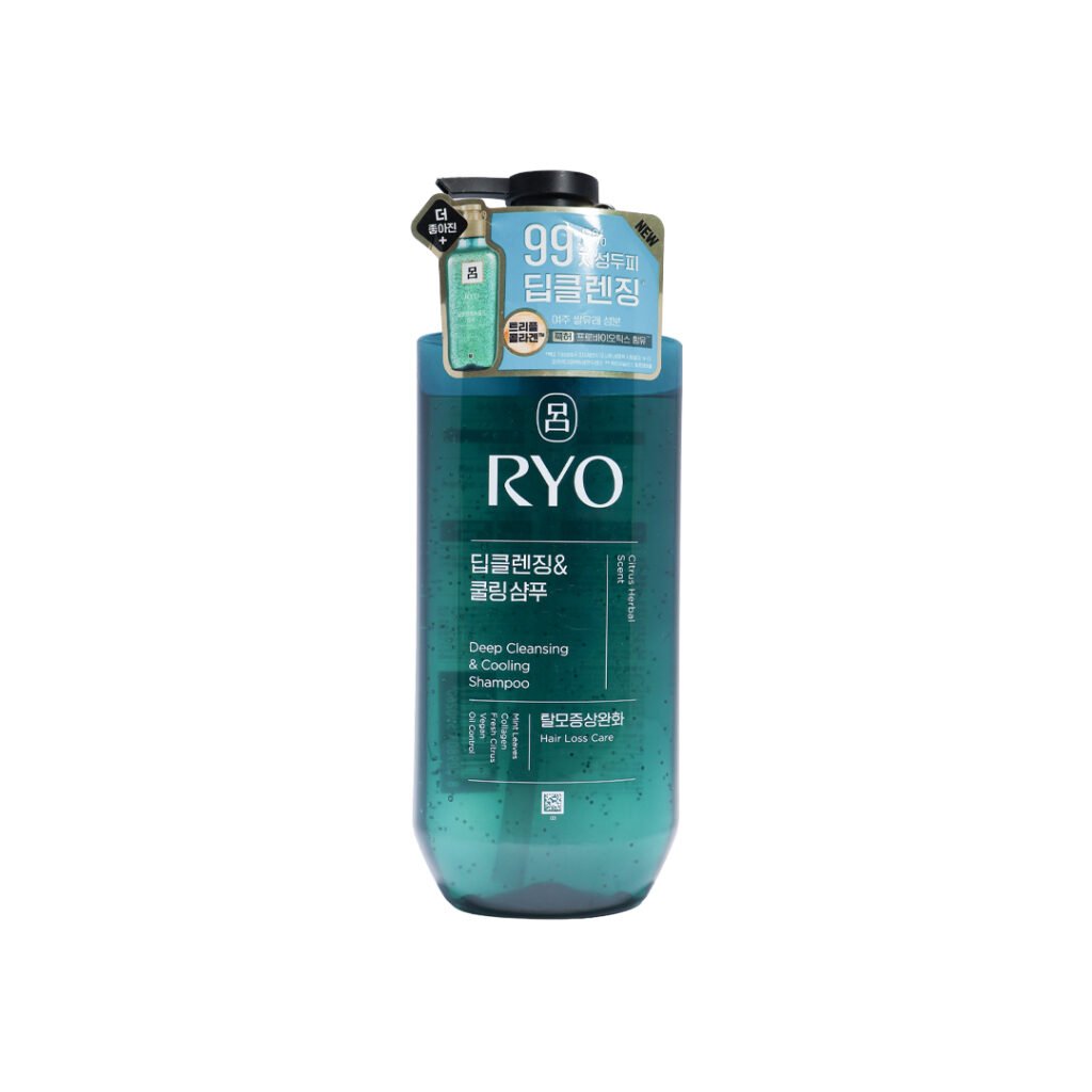 Ryo Deep Cleansing & Cooling Shampoo – Citrus Herbal Scent 480 ml - Kbazar Korean Cosmetics Store