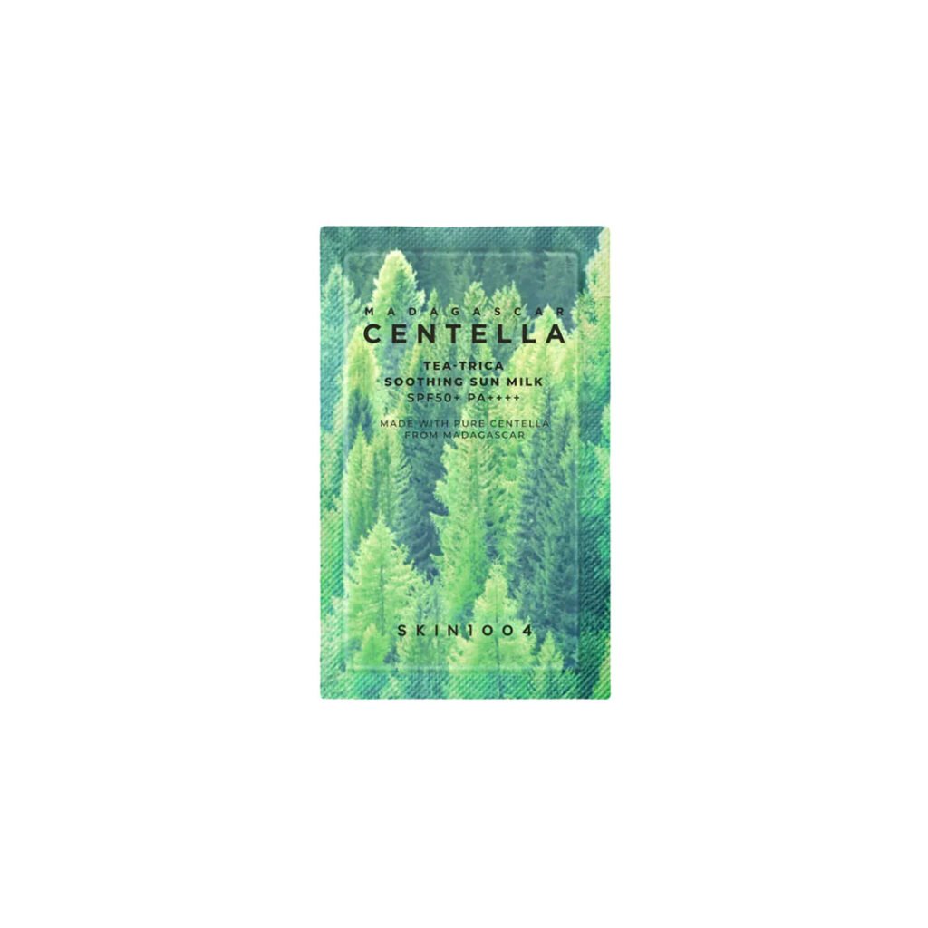 SKIN1004 Madagascar Centella Tea-Trica Soothing Sun Milk SPF50+ PA++++ 1.5 ml - Kbazar - Korean Cosmetics Store