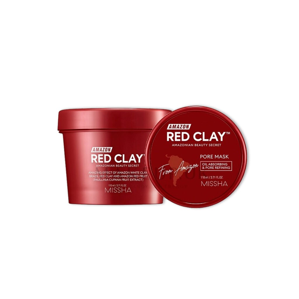 Missha Amazon Red Clay Pore Mask 110 ml - Kbazar - Korean Cosmetics Store