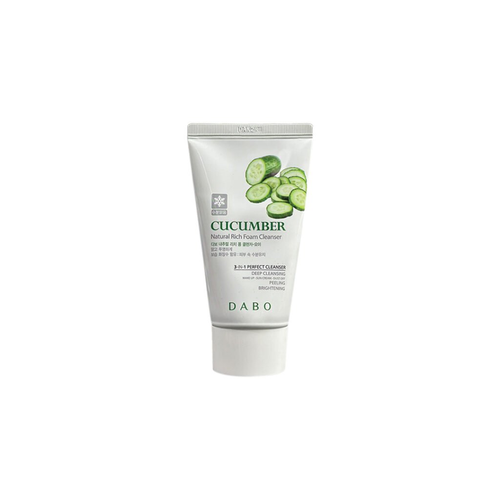 Dabo Natural Rich Foam Cleanser Cucumber 60ml face cleanser or face wash price in Bangladesh at Kbazar