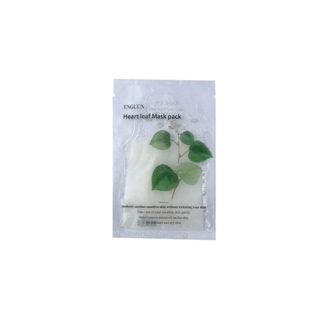 Enguun Mask Pack -Sheet Mask – HEART LEAF - Kbazar Korean Cosmetics Store