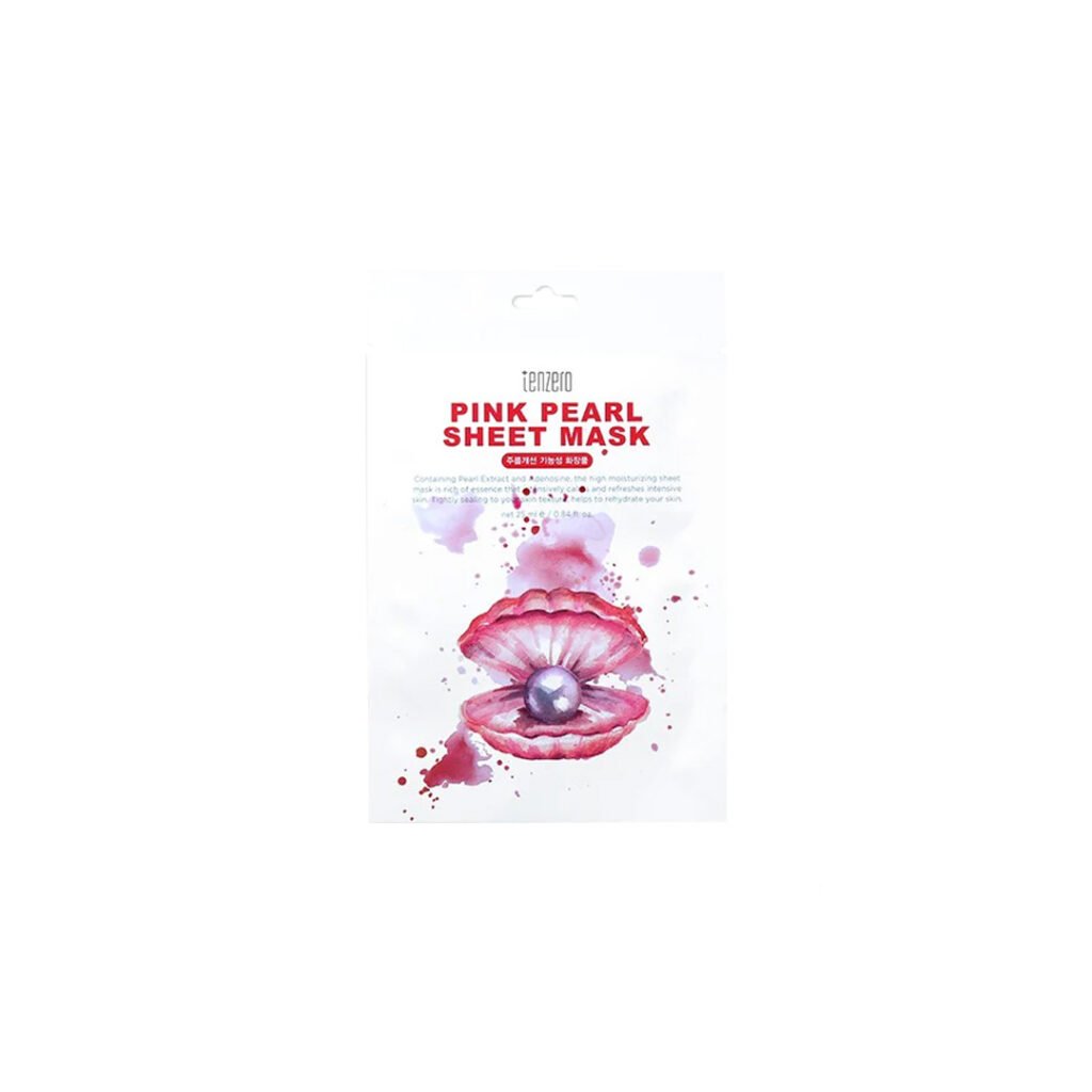 Tenzero Sheet Mask 25 ml – PINK PEARL - Kbazar Korean Cosmetics Store