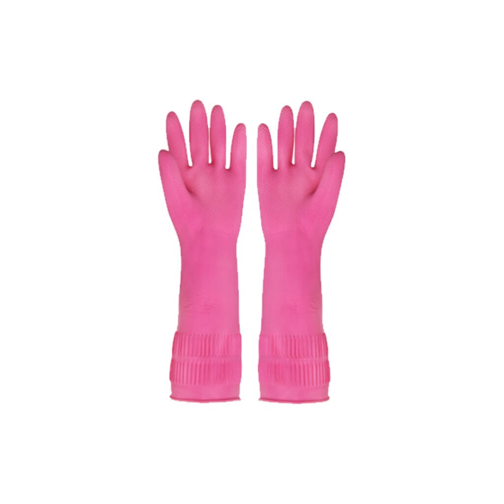 Clean Lab Rubber Gloves -Pink Large - Kbazar - Korean Cosmetics Store