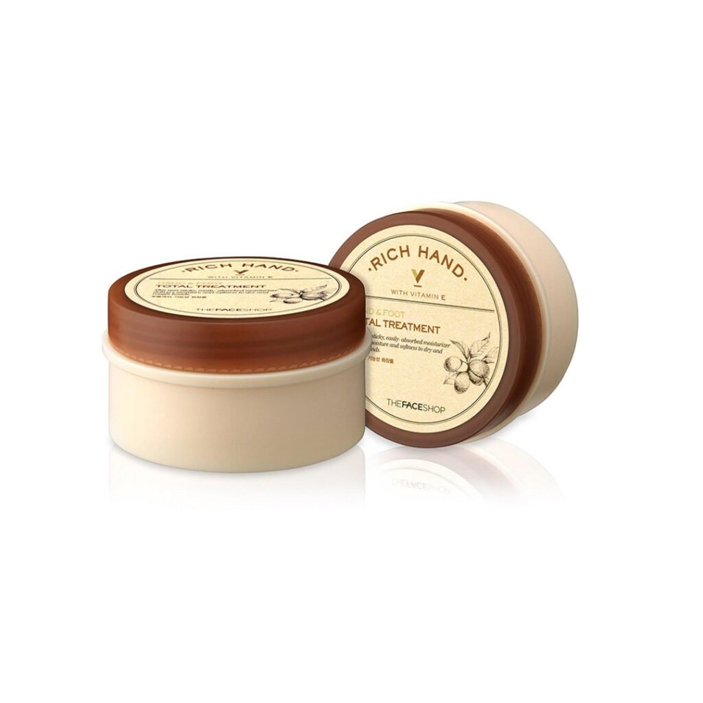 The Face Shop Rich Hand V Hand & Foot Total Treatment 120ml - Kbazar - Korean Cosmetics Store