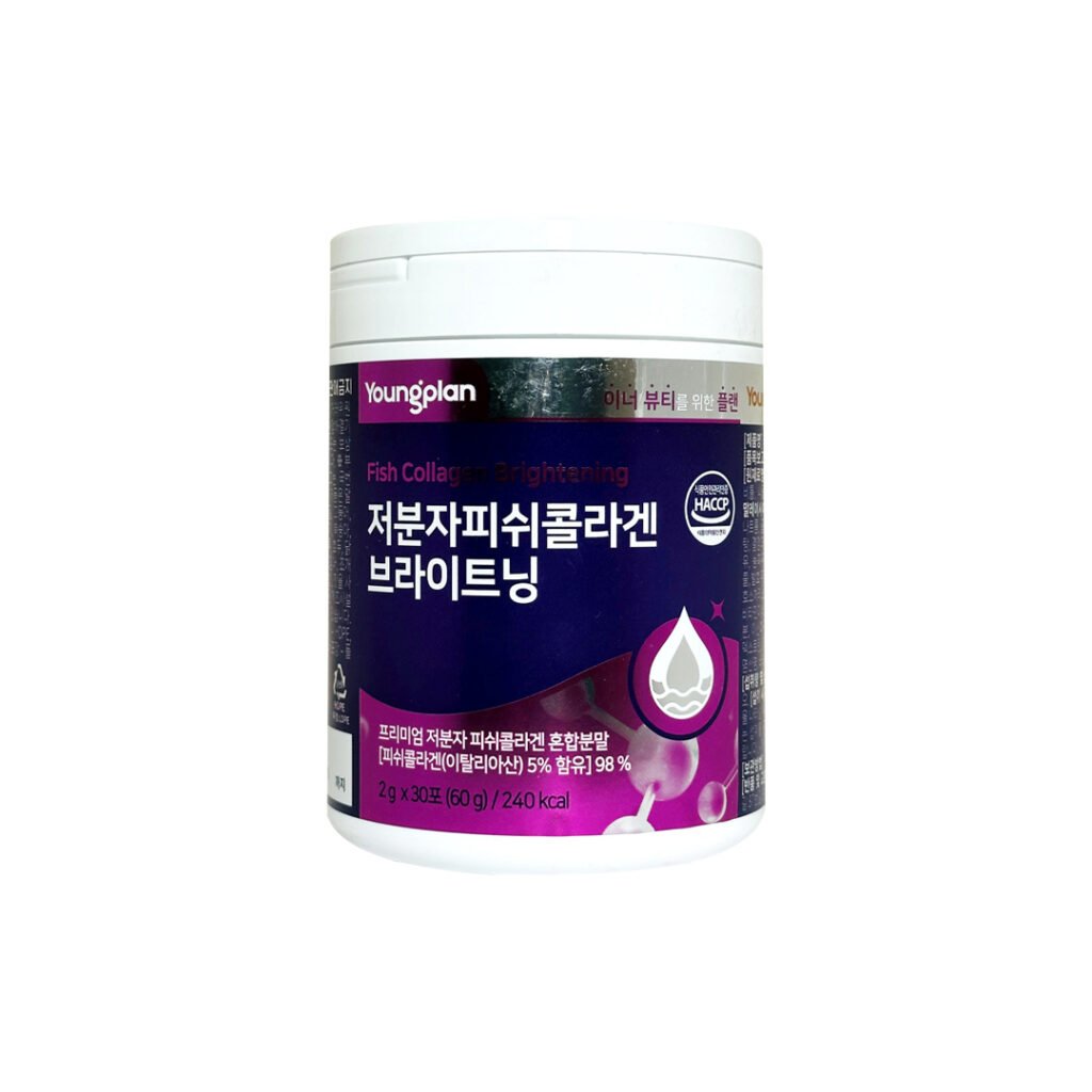 Young Plan Low Molecular Fish Collagen Brightening 60 g ( 2 g x 30 Packets ) - Kbazar - Korean Cosmetics Store