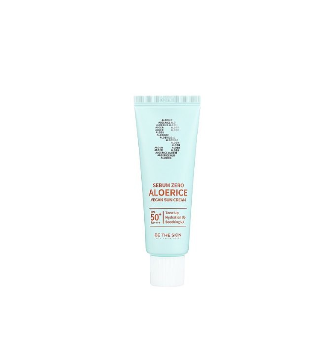 Be The Skin Sebum Zero Aloerice Vegan Sun Cream SPF 50+ PA ++++ 5ml (mini) - Kbazar - Korean Cosmetics Store